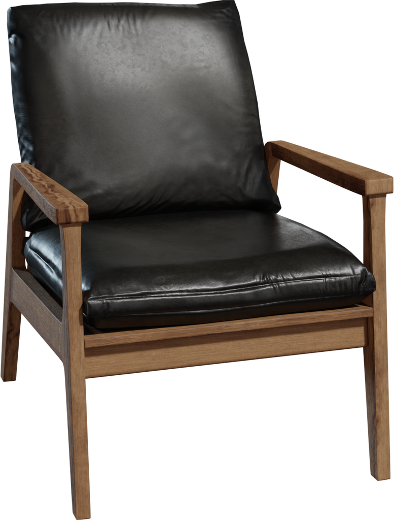 Modern Arm Chair 01 — free furniture CC0 3D model, rendered preview