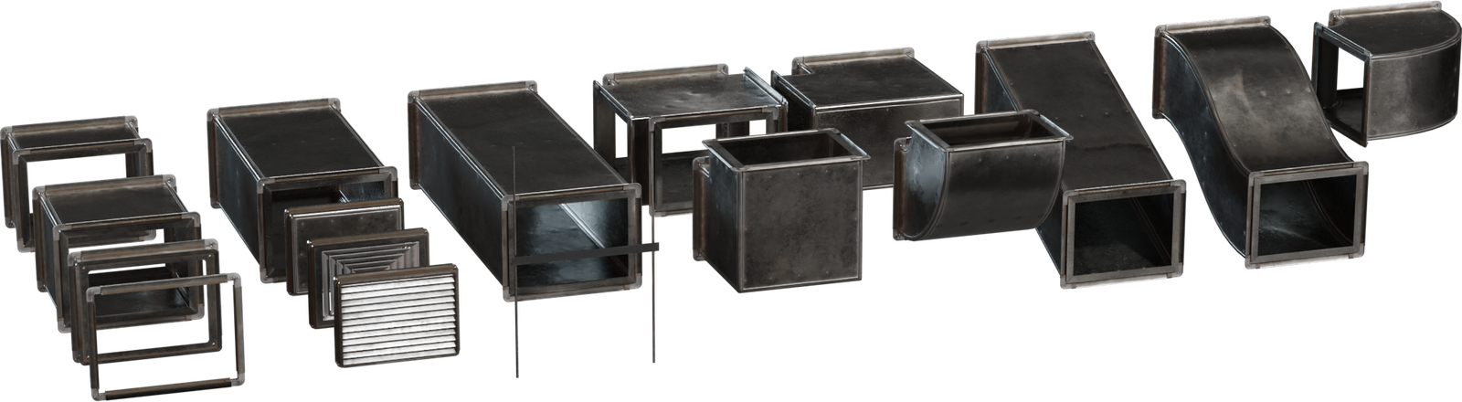 模块化通风管道长方形 01 · 模型（Modular Airduct Rectangular 01）