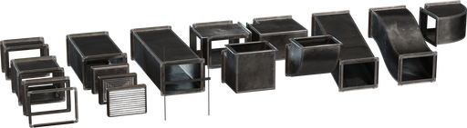 Modular Airduct Rectangular 01 — free tools CC0 3D model