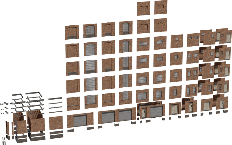 Modular Factory Facade preview