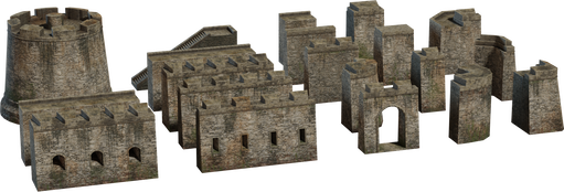 Modular Fort 01 — free props CC0 3D model