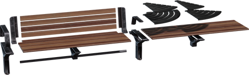 Modular Street Seating — free furniture CC0 3D model
