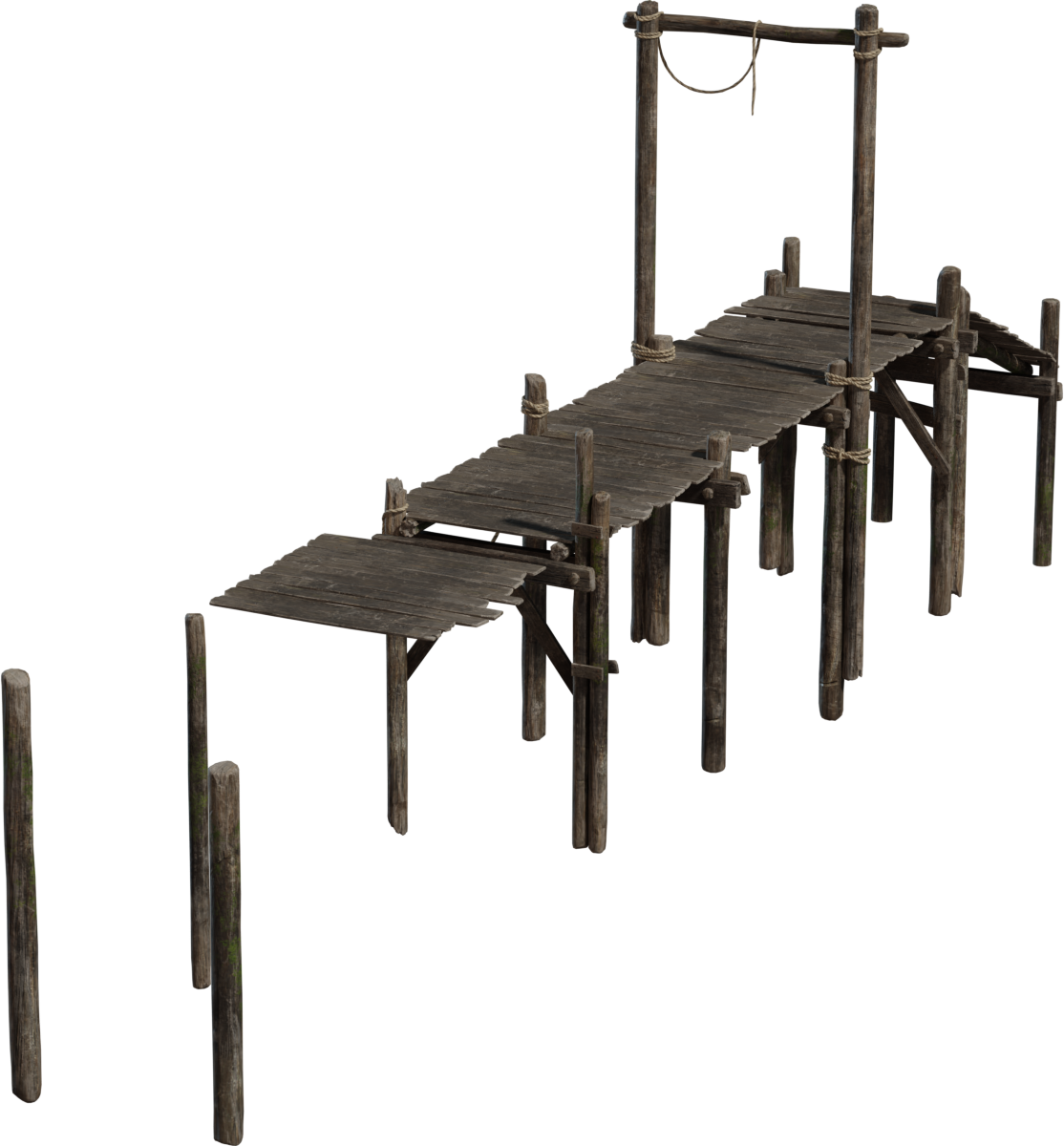 模块化木质码头 · 模型（Modular Wooden Pier）