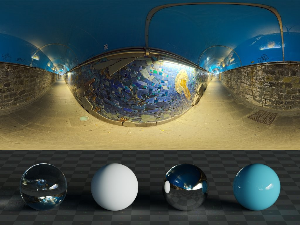 马赛克隧道 · HDRI环境(Mosaic Tunnel)