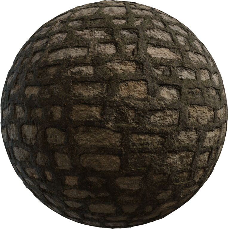 Mossy Stone Wall