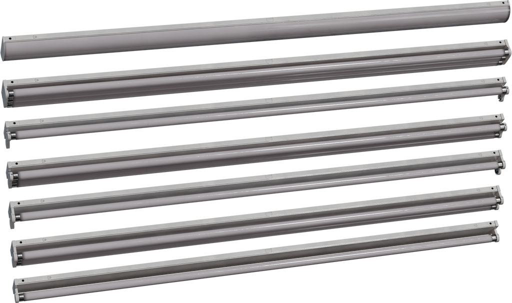 Mounted Fluorescent Lights — free lighting CC0 3D model, rendered preview
