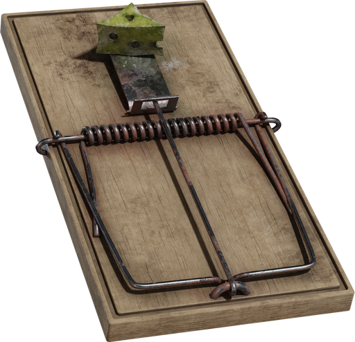 Mousetrap — free props CC0 3D model