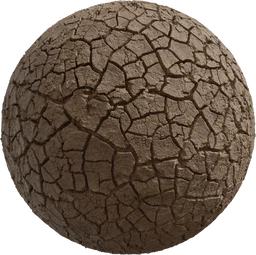 Mud Cracked Dry Riverbed 002