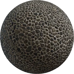 Multicolored Pebble Floor