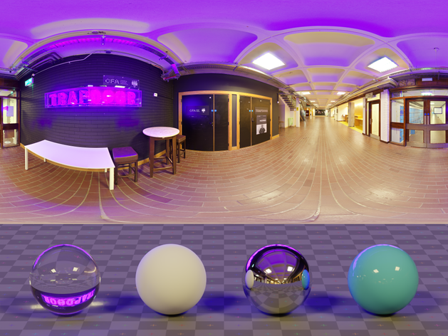 Newman Lobby HDRI • Poly Haven