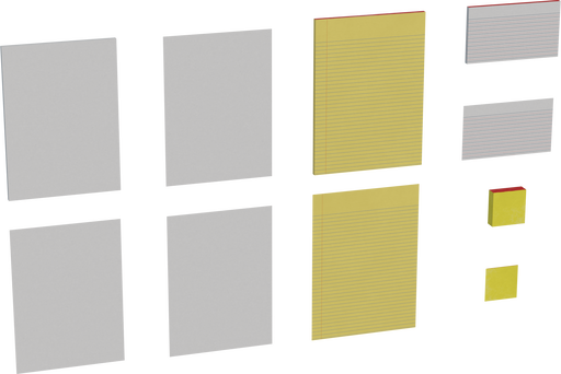 Office Notepads — free props CC0 3D model