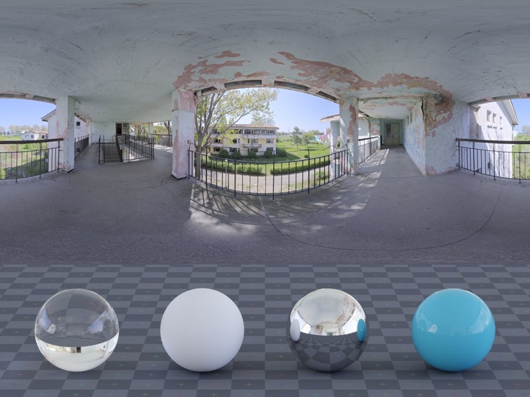 Old Apartments Walkway