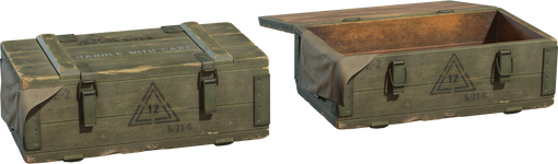 Old Military Crate — free containers CC0 3D model