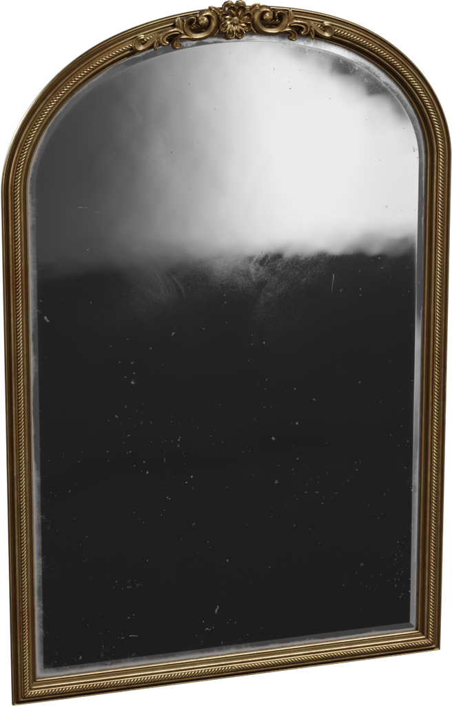 Ornate Mirror 01 — free decorative CC0 3D model, rendered preview