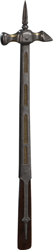 Ornate War Hammer — free props CC0 3D model, rendered preview