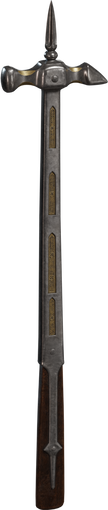 Ornate War Hammer — free props CC0 3D model