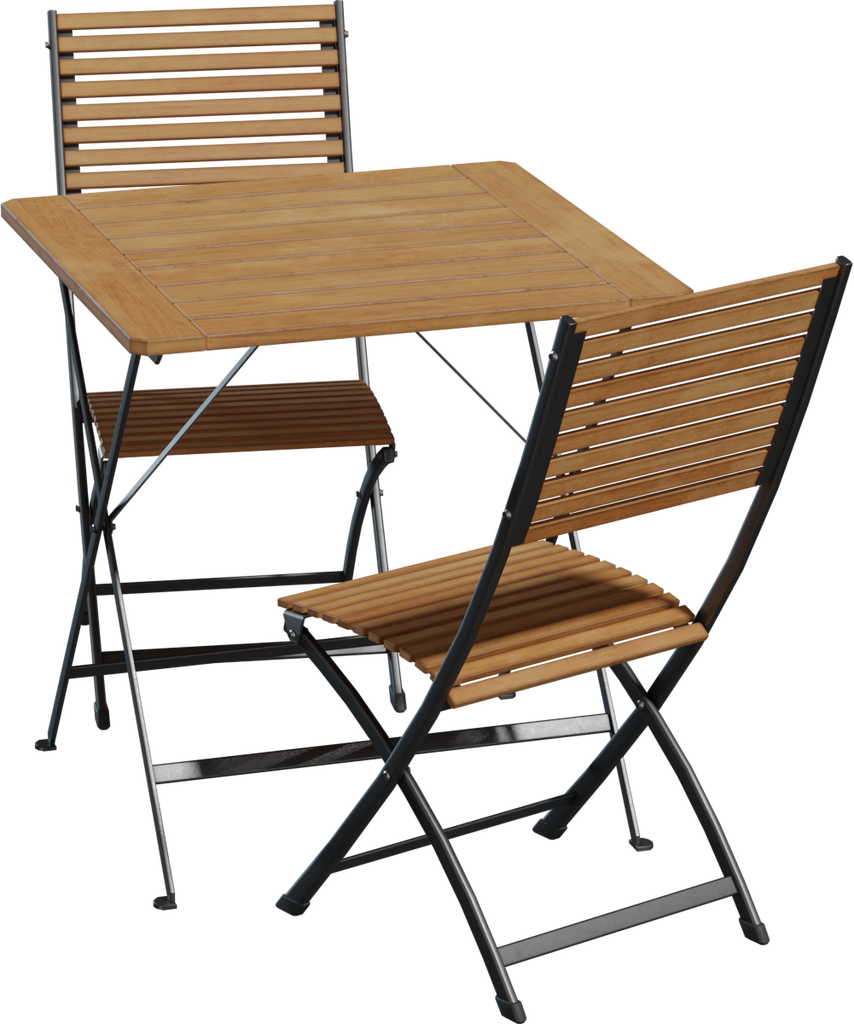 Outdoor Table Chair Set 01 — free furniture CC0 3D model, rendered preview