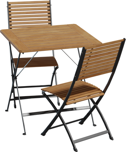 Outdoor Table Chair Set 01 — free furniture CC0 3D model