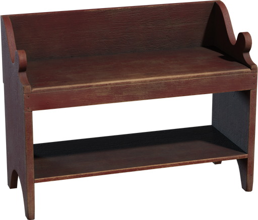 Painted Wooden Bench — free furniture CC0 3D model
