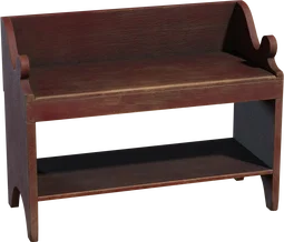 Painted Wooden Bench