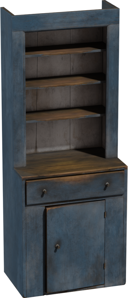 Painted Wooden Cabinet 02 — free furniture CC0 3D model, rendered preview