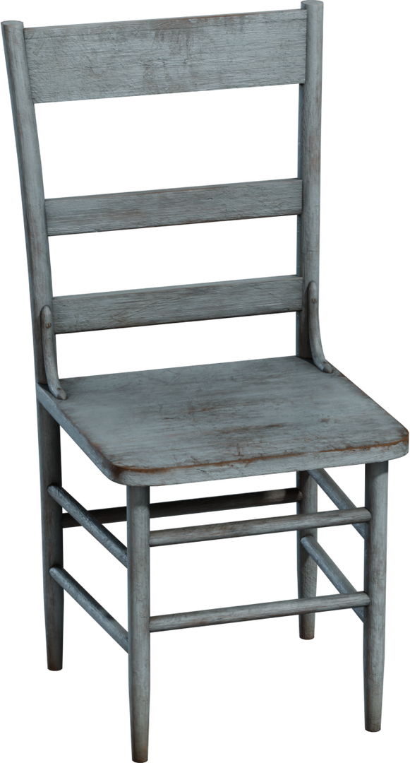Painted Wooden Chair 02