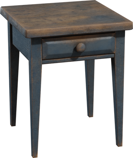 Painted Wooden Nightstand — free furniture CC0 3D model
