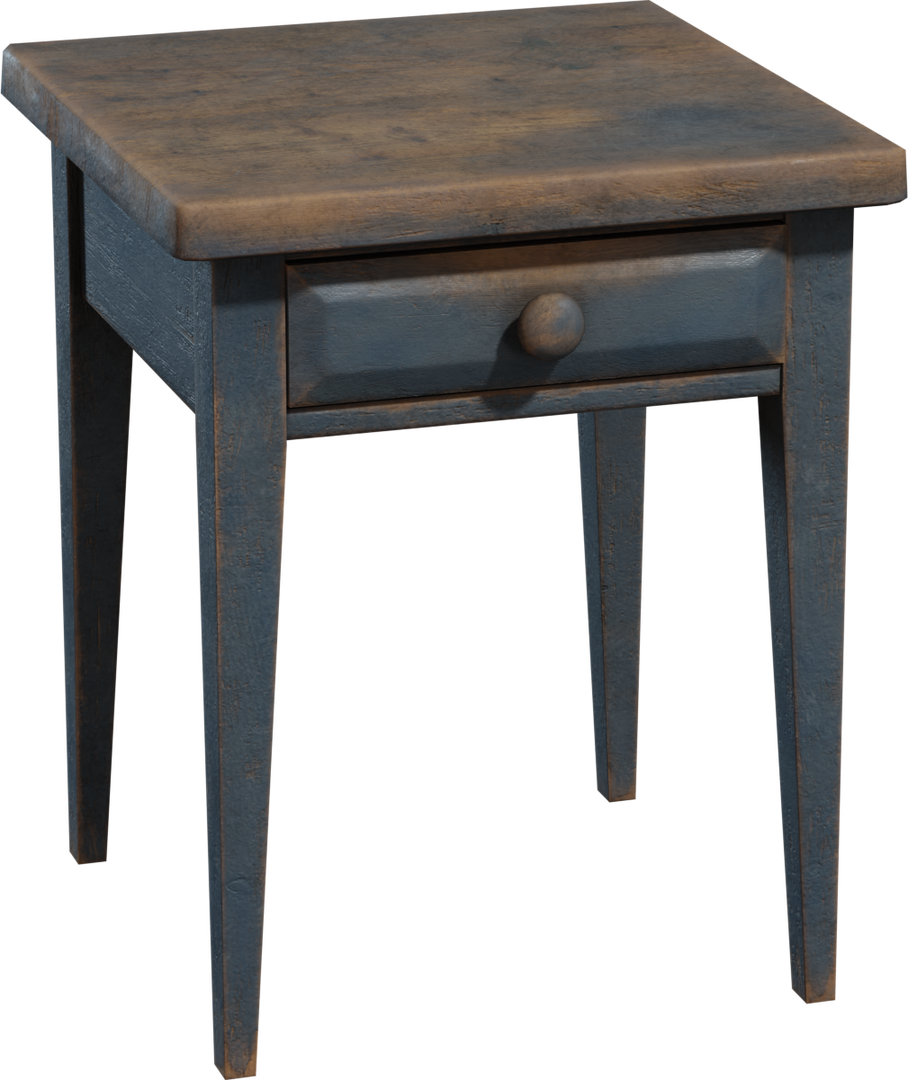 Painted Wooden Nightstand