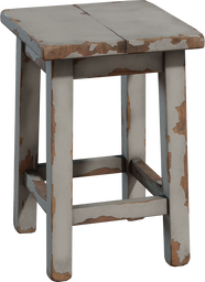 Painted Wooden Stool
