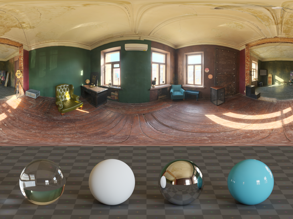 照片摄影棚阁楼大厅 · HDRI环境（Photo Studio Loft Hall）