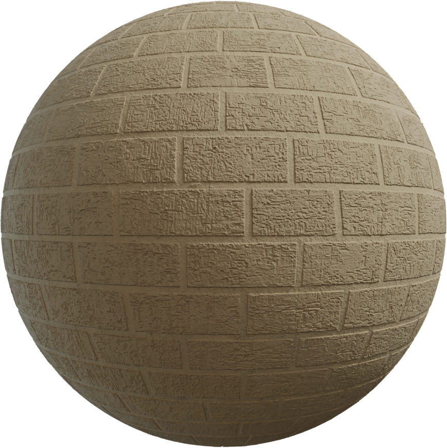 灰泥砖块图案 · PBR材质(Plaster Brick Pattern)