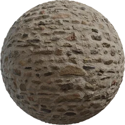 Plaster Stone Wall 02