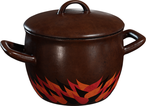 Pot Enamel 01 — free props CC0 3D model