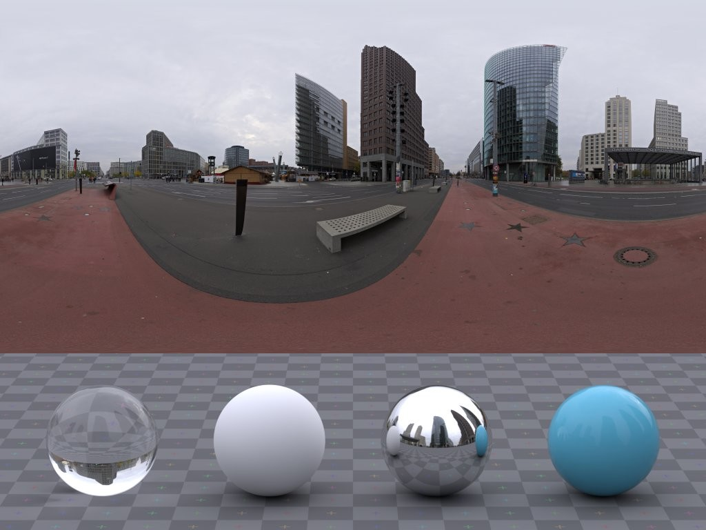 欧洲 · Potsdamer Platz · HDRI环境(Potsdamer Platz)