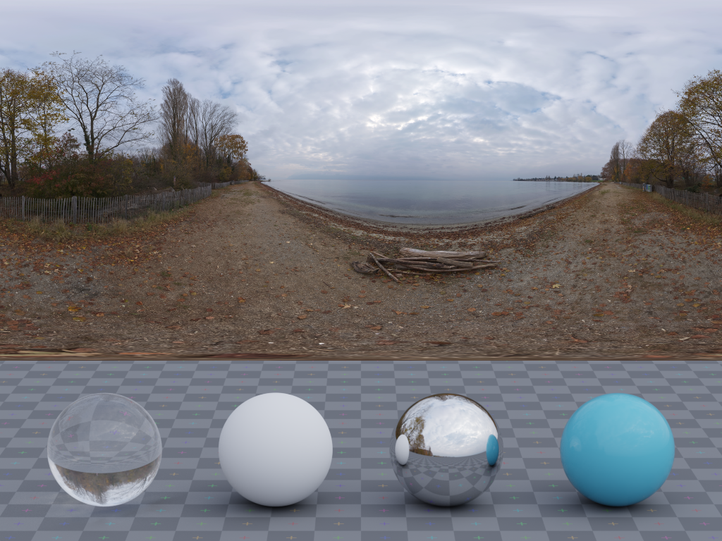 海滩 · Promenade De Vidy · HDRI环境（Promenade De Vidy）