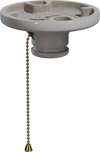 Pull Chain Light Socket — free lighting CC0 3D model