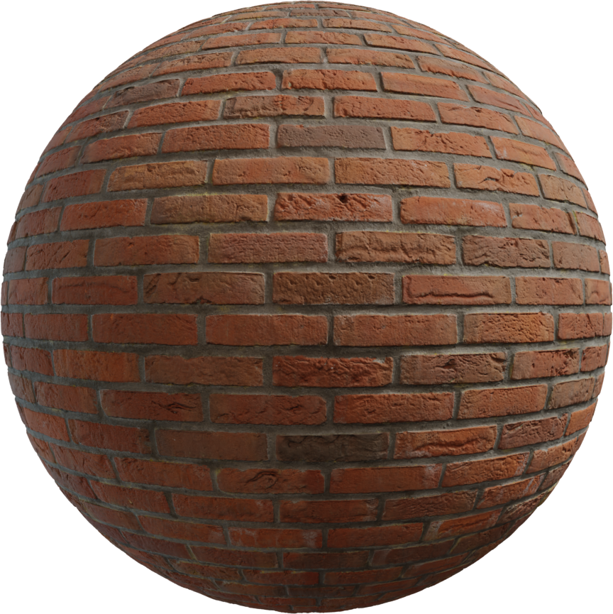 红色砖块 · PBR材质(Red Brick)