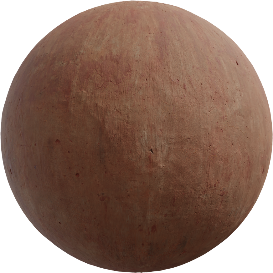 Red Plaster Weathered