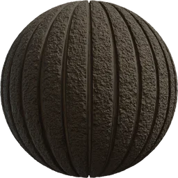 Ribbed Concrete Wall