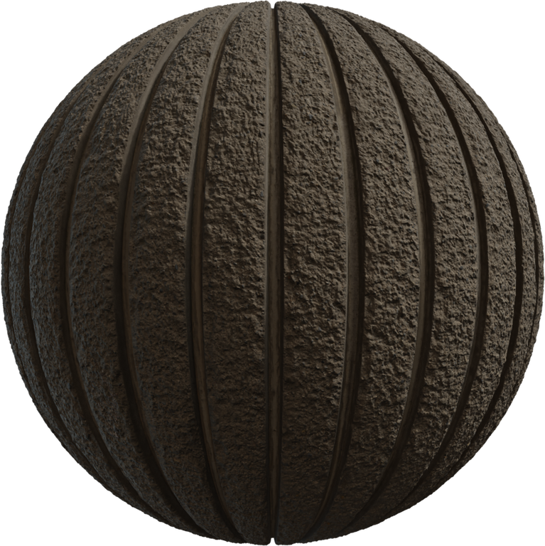 Ribbed Concrete Wall