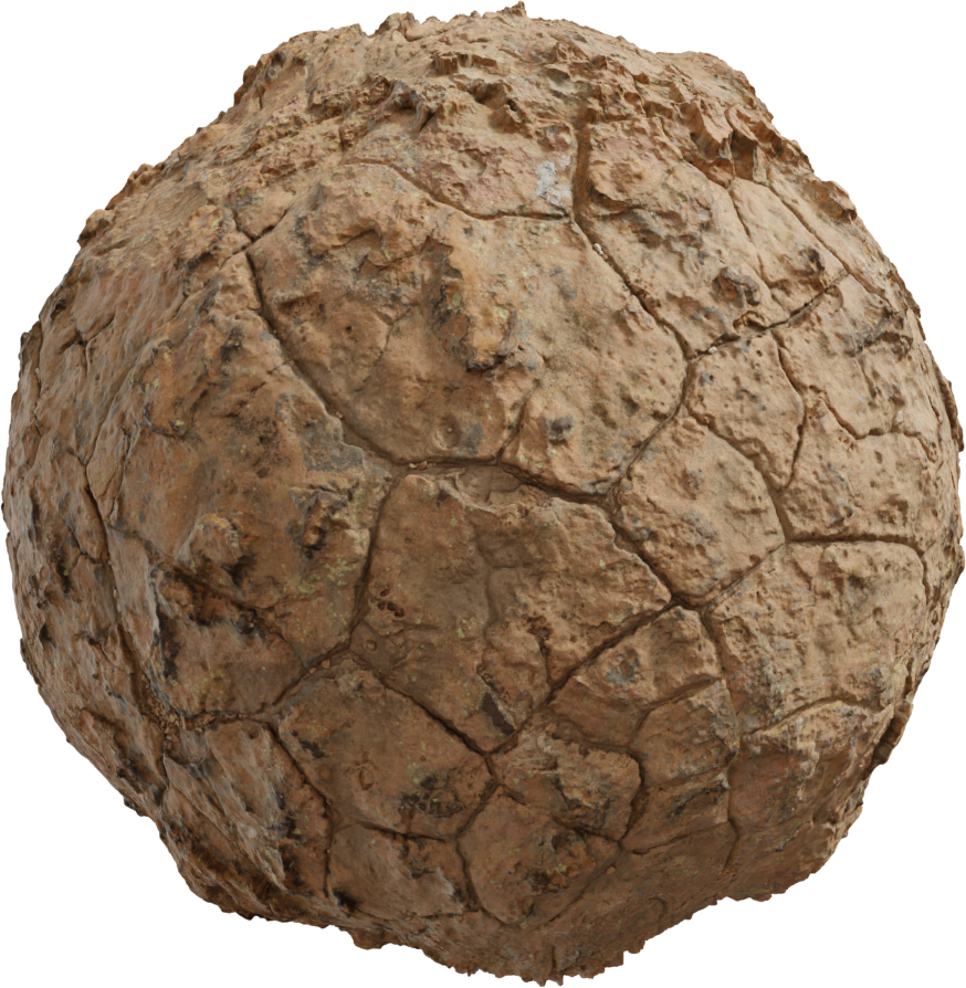 Rock Boulder Cracked