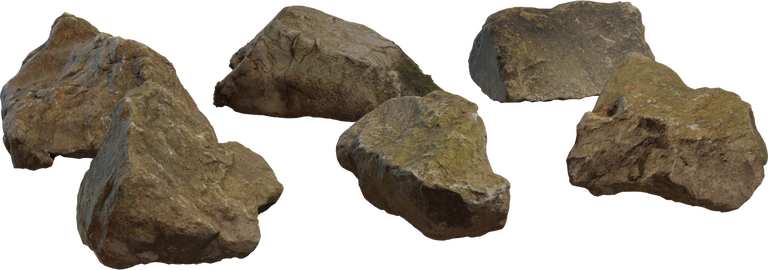 Rock Moss Set 01