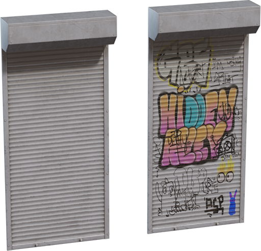 Rollershutter Door — free tools CC0 3D model