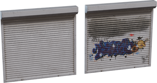 Rollershutter Window 02 — free tools CC0 3D model