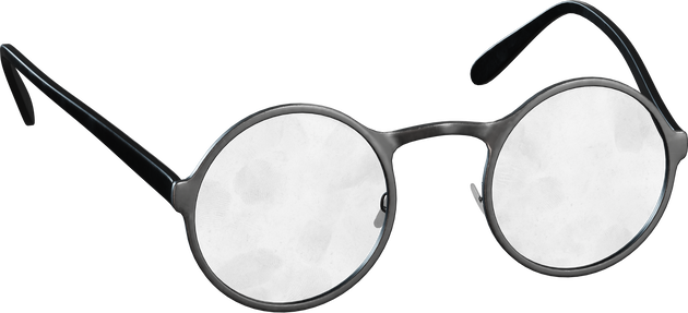 Round Spectacles Model • Poly Haven