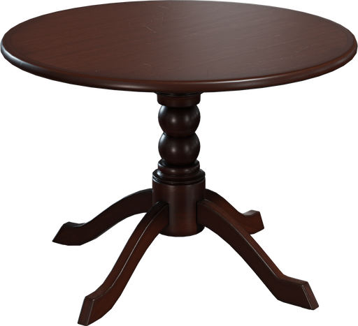 Round Wooden Table 01 — free furniture CC0 3D model