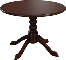 Round Wooden Table 01