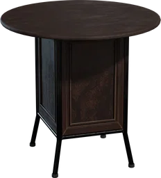 Round Wooden Table 02