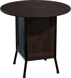 Round Wooden Table 02