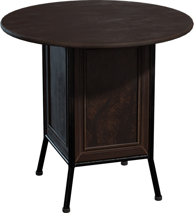 Round Wooden Table 02 Model • Poly Haven